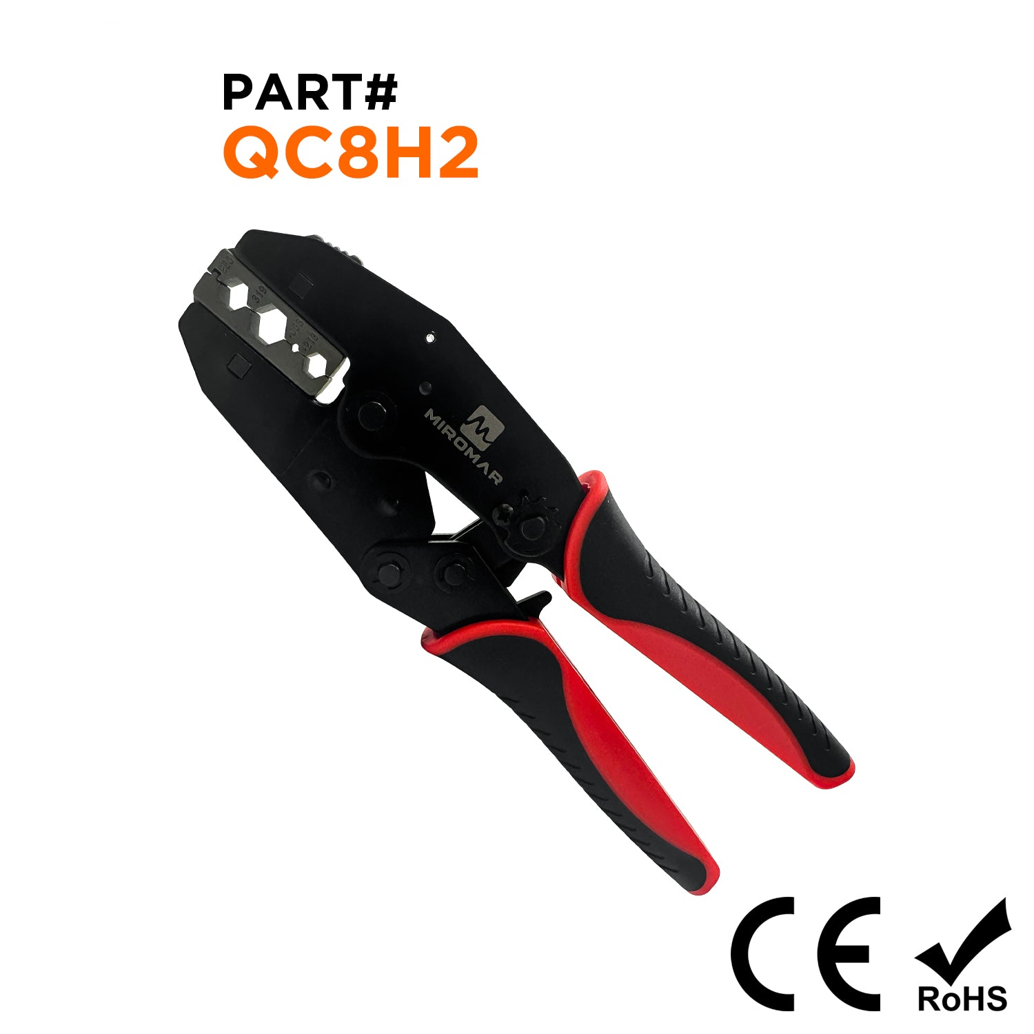 Quick-Change Tool & Die Set for RG Type Coaxial Cable (.256/.319/.068/.213 RG58/59/62/6) - QC8H2