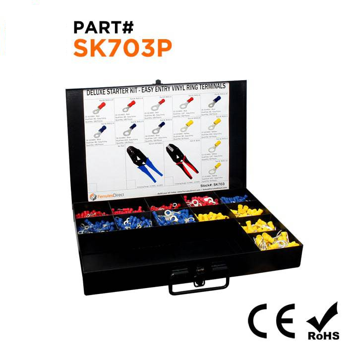 SK703P - Vinyl Insulated Easy Entry Ring Terminal Starter Kit - No Tool
