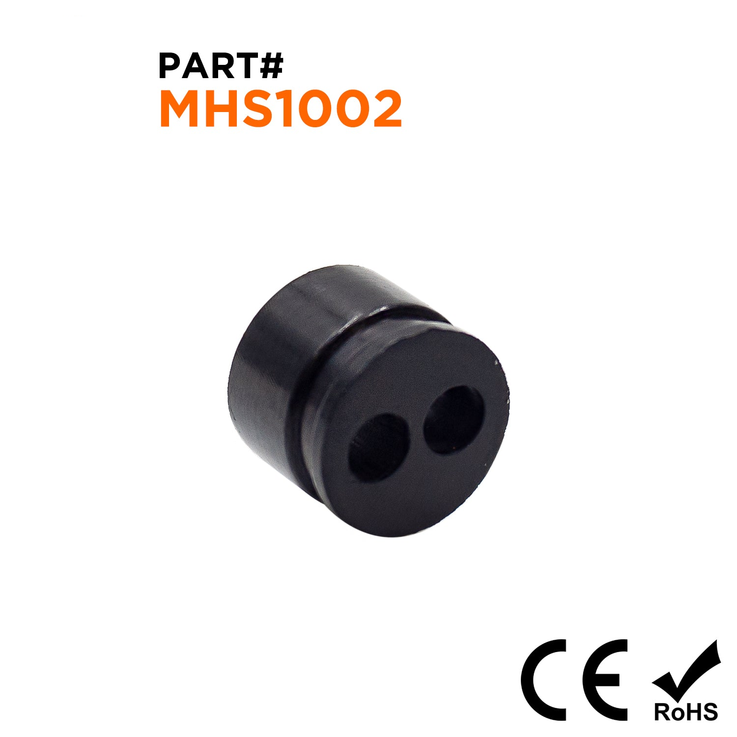 Multiple Hole Cable Gland Seals, Sizes: NPT 1/4", PG7, M12, 2-Hole x 2.8mm, IP68 - MHS1002