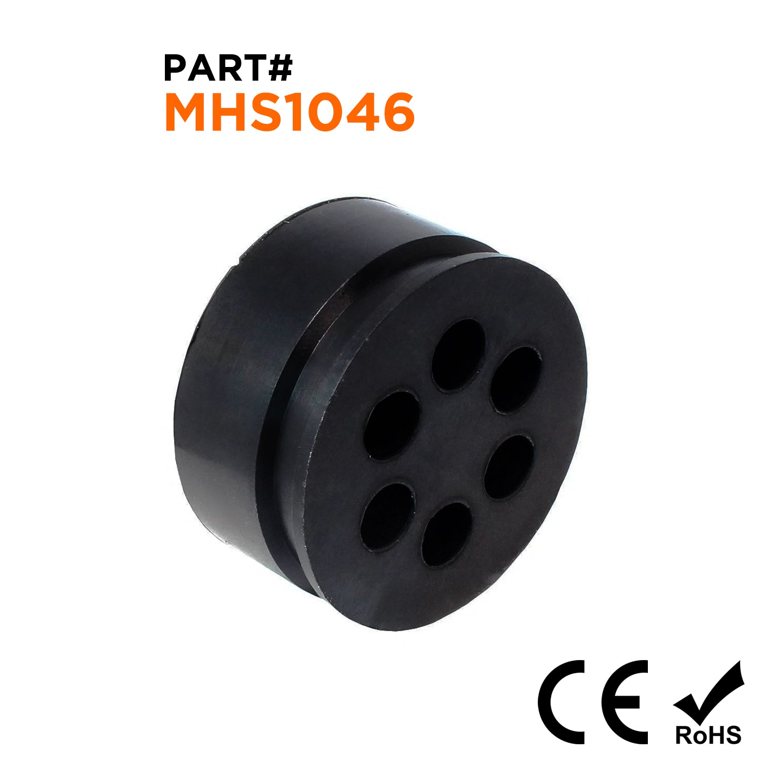 Multiple Hole Cable Gland Seals, Sizes: NPT1-1/4", PG29, M32, 6-Hole x 6mm, IP68 - MHS1046