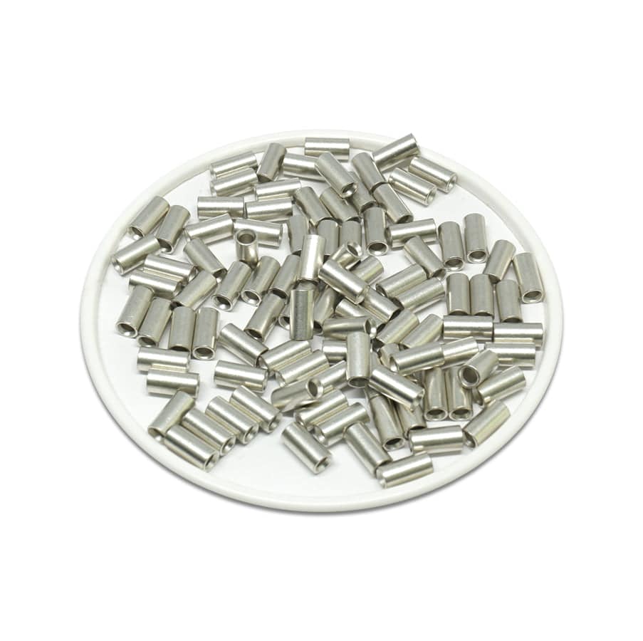 PNT2-8 - 16 to 14 AWG Non Insulated Parallel Connectors, 8mm Length, 100 Pieces
