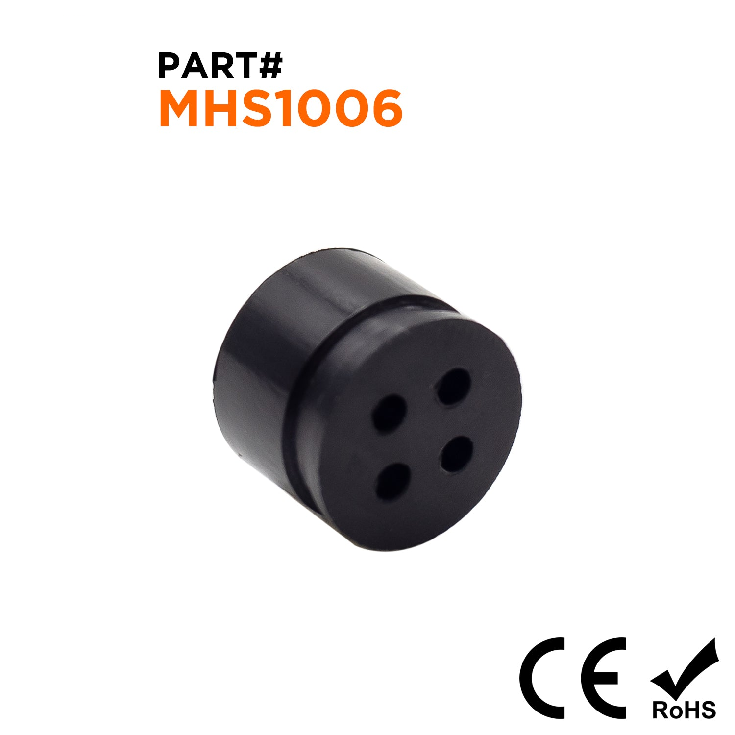 Multiple orificio Prensaestopas Sellos, Tamaños: NPT3/8", PG9,M16, 4-orificio x 2.3mm, IP68 - MHS1006