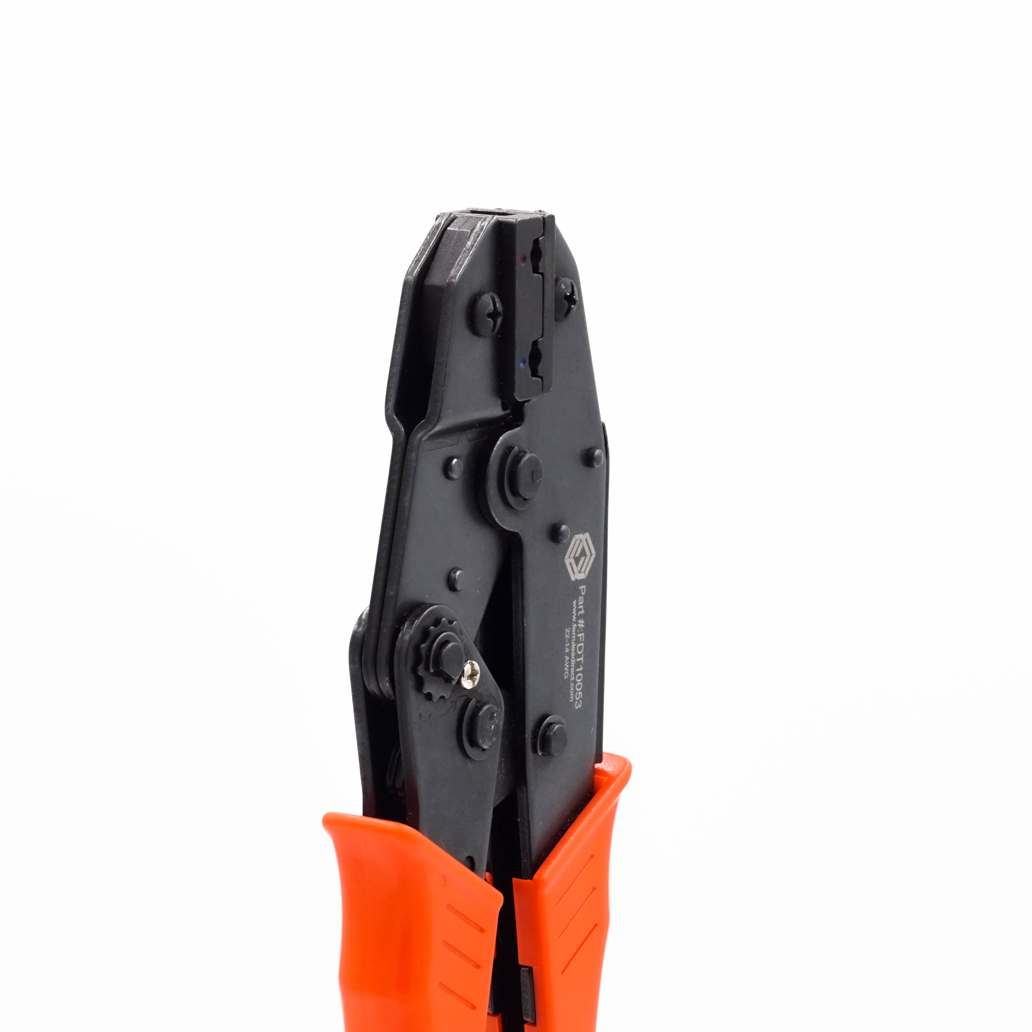FDT10053 - 22 a 14 AWG Insulated Flag Terminal Herramienta de crimpado, Ratcheting, 1 pieza