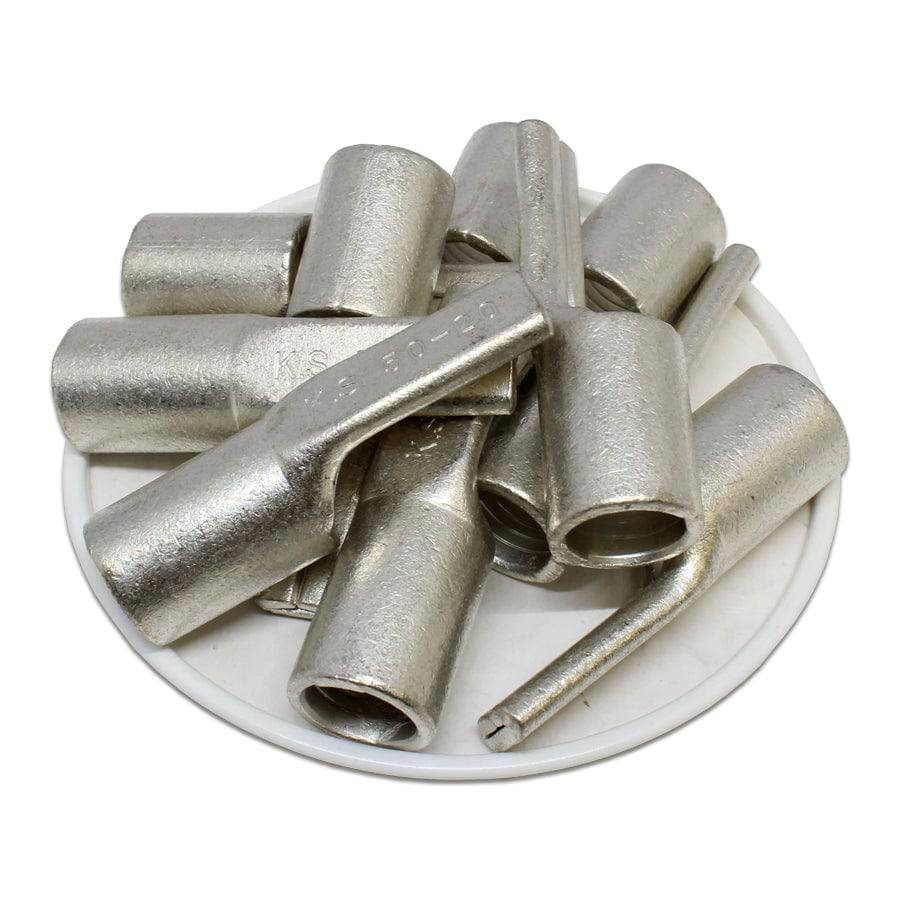 PTNB50-20 - 1/0 AWG Non Insulated Pin Terminals, 1" Pin, UL Recognized, 10 Pieces