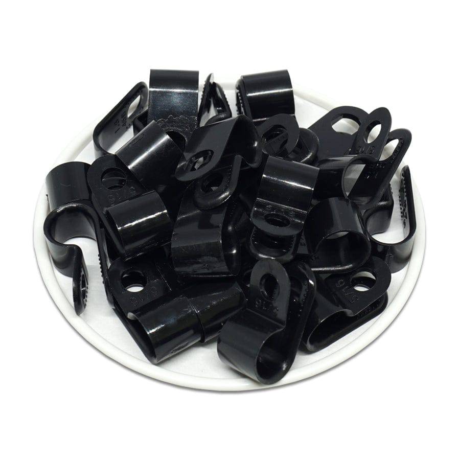 UC1.5B - Nylon Cable Clamps, Color: Black, Dimensions: 22.6x10mm, 100 Pieces