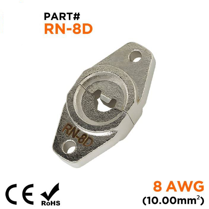 RN-8D - Crimping Die for Compression Cable Lugs - 8 AWG - Single Indent, 1 Piece
