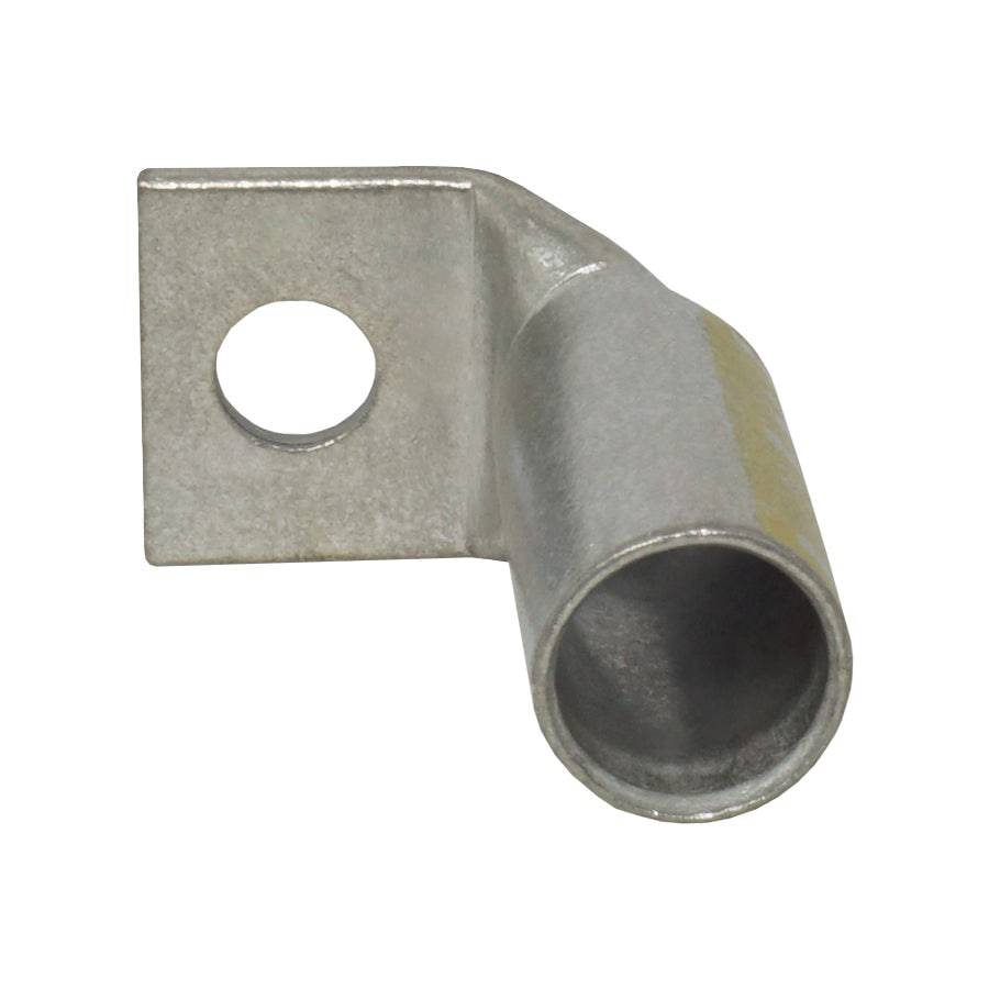 LBF25038 - 90 Degree Barril largo Terminal de compresión - 250MCM - 3/8" Orificio, 1 pieza