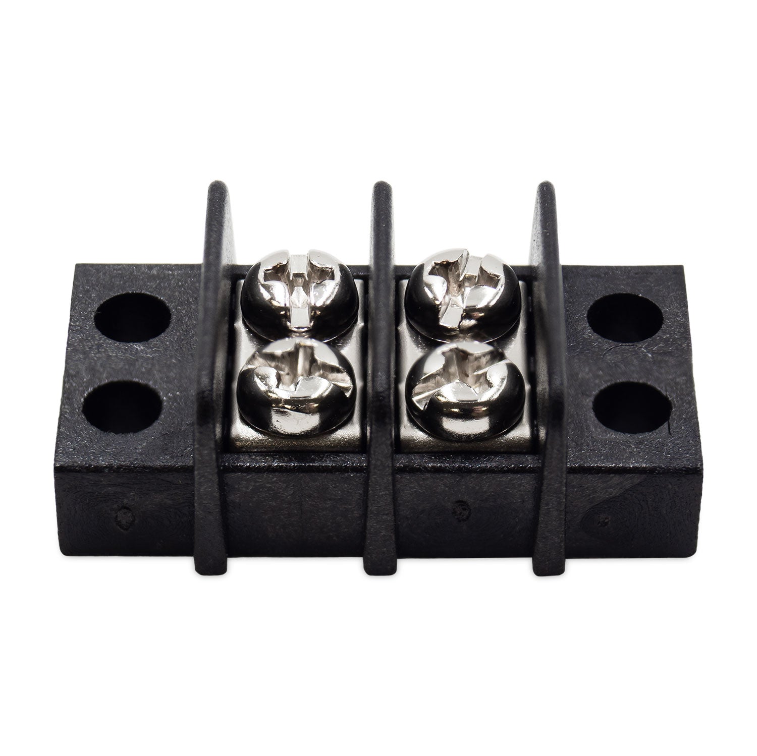 TB14-2P - Barrier Strip Terminal Block, Terminal Strip, 2 Pole, Double Row, 15A, 300V, UL Approved, 1 Piece