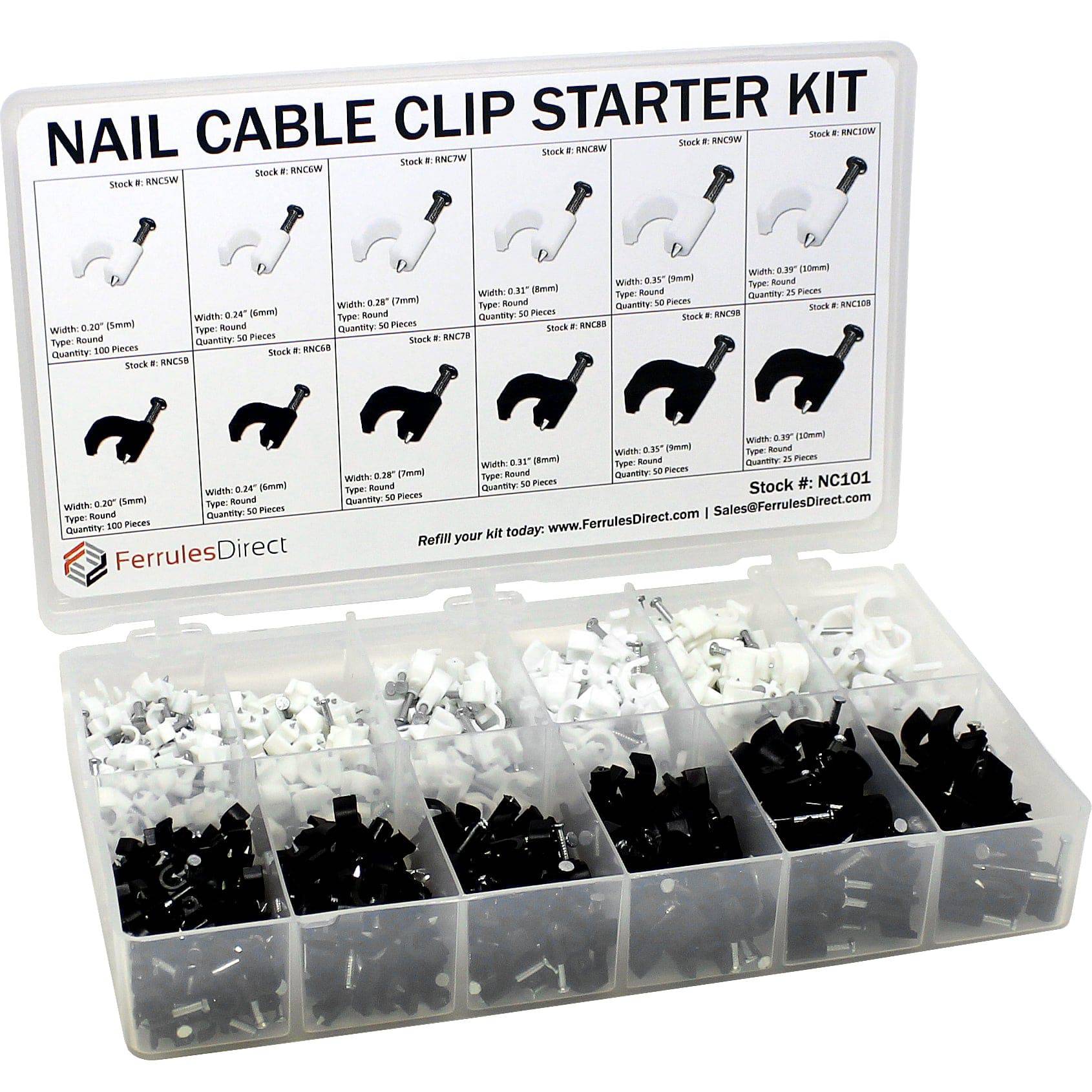 NC101 - Nail Cable Grapas Kit - Round
