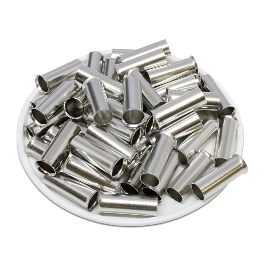 SF212020 - 4 AWG (Small Diameter) Sin aislamiento Punteras, 20mm Pin, 100 piezas