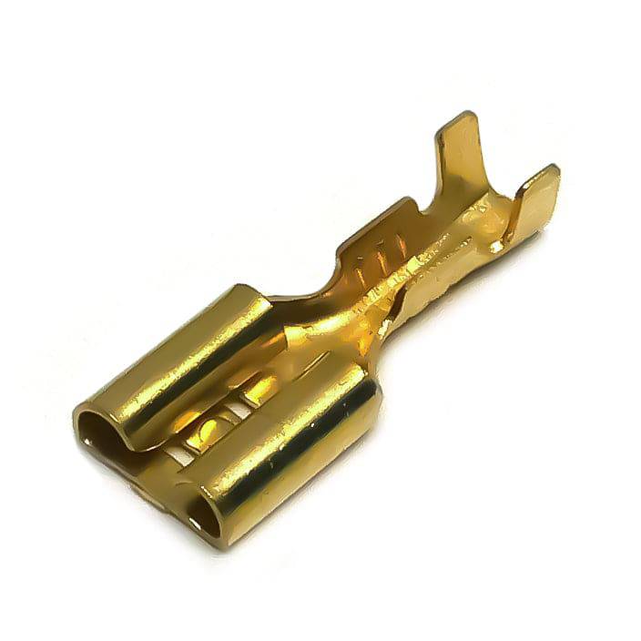 601LRN - 16-14AWG Female Open Barrel Quick Disconnect - No Locking Tab - .250" x .20" NEMA Tab
