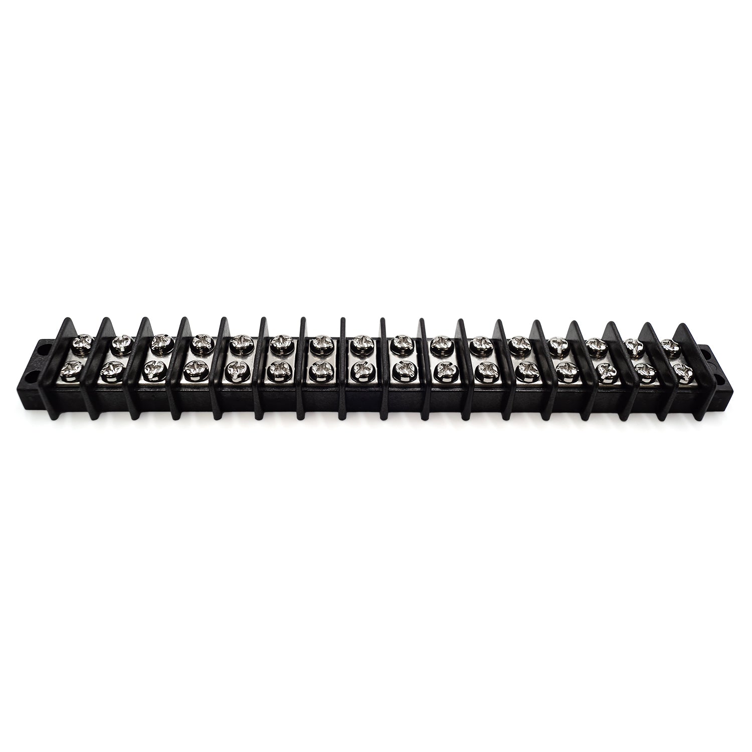 TB18-16P - Barrier Strip Terminal Block, Terminal Strip, 16 Pole, Double Row, 20A, 300V, UL Approved, 1 Piece