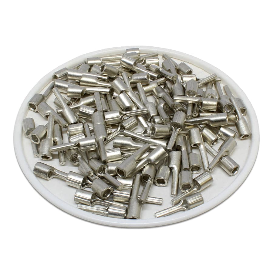 16-14 AWG Sin aislamiento Terminales de pin, 3/8" Pin, UL Approved, 100 piezas - PTNB2-9