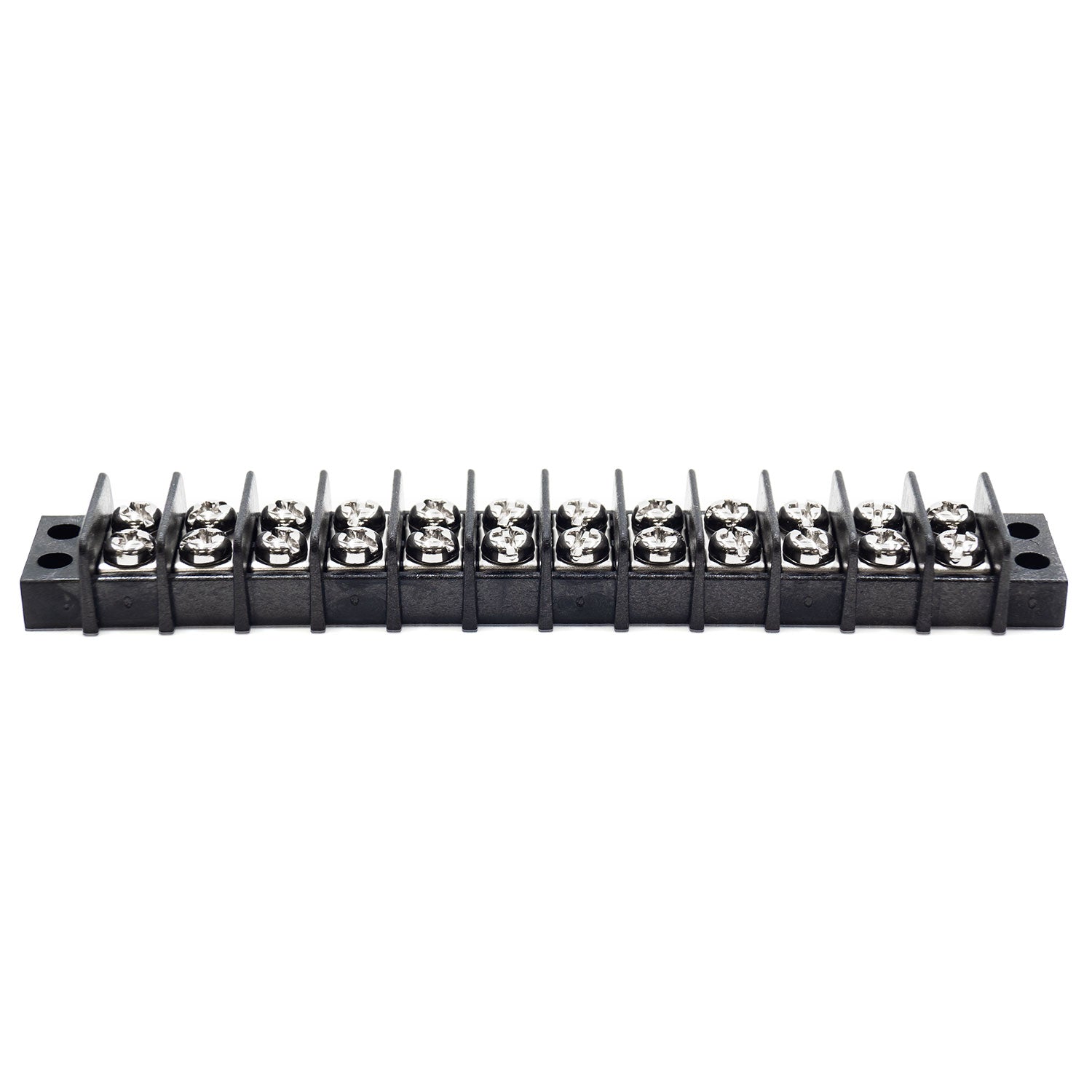 TB14-12P - Barrier Strip Terminal Block, Terminal Strip, 12 Pole, Double Row, 15A, 300V, UL Approved, 1 Piece