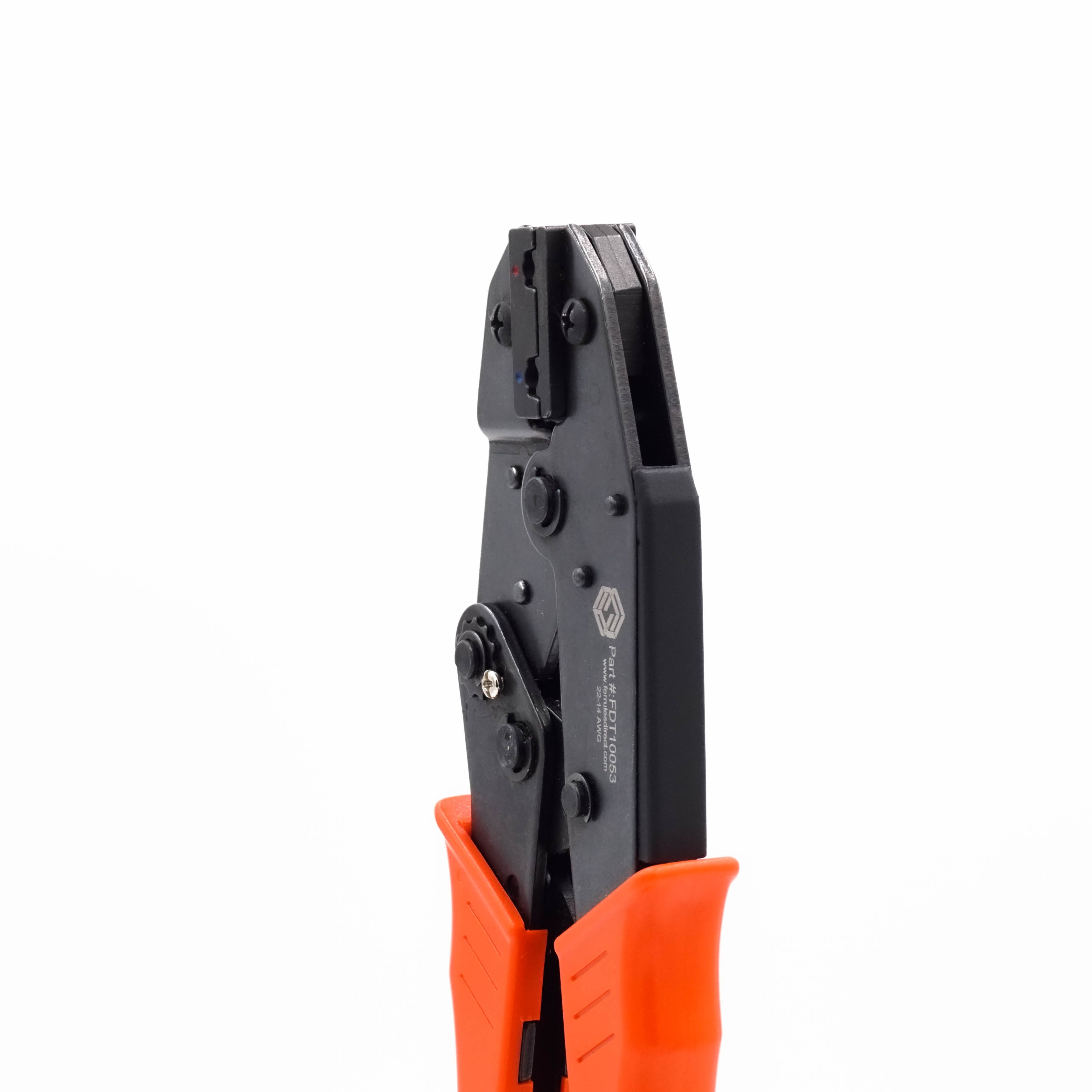 FDT10053 - 22 a 14 AWG Insulated Flag Terminal Herramienta de crimpado, Ratcheting, 1 pieza