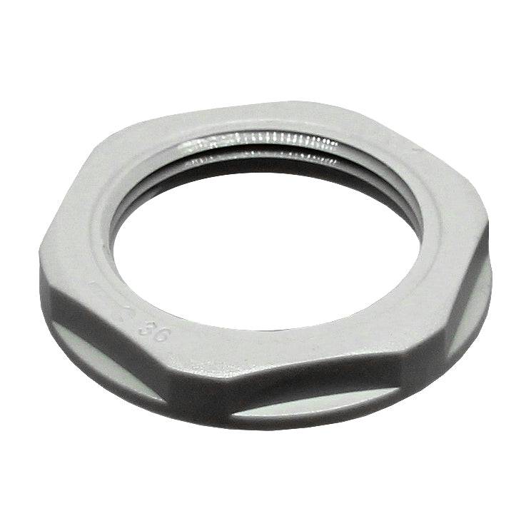 M40GY-LN - M40 Rosca De nailon Lock Nut para Metric Prensaestopas, Gris, UL Approved, 1 pieza