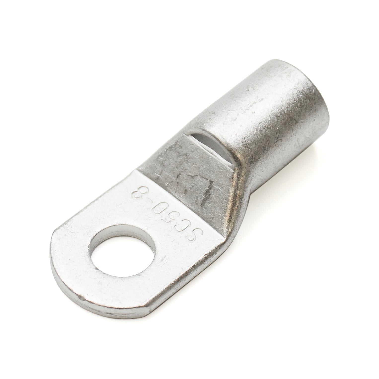 SCH508 - 1 AWG Sin aislamiento Tubular Ring Lugs, 5/16" Orificio, 10 piezas