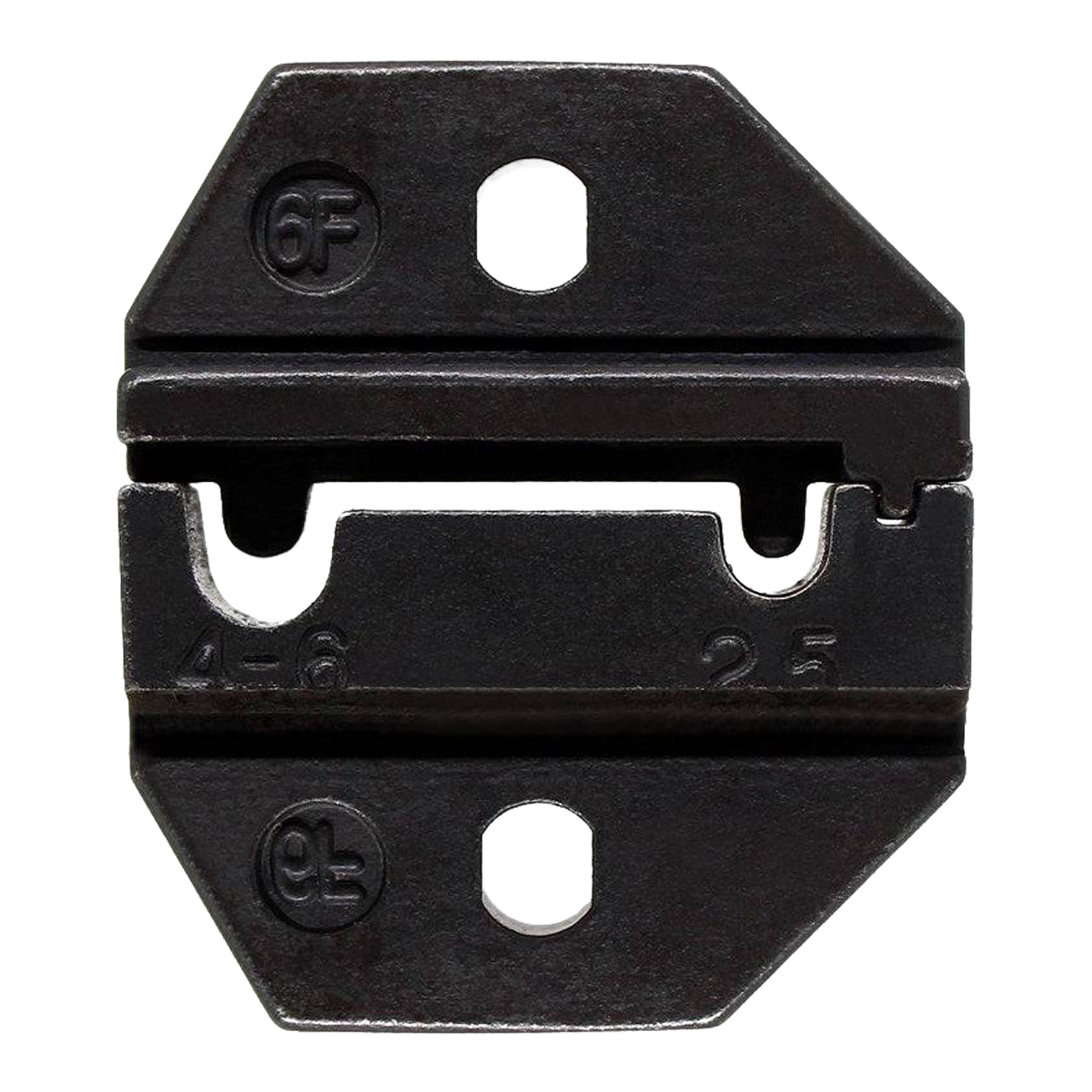 FDT10051D - 14 a 10 AWG Sin aislamiento Ring Tongue Flag Terminal Crimping Matriz Juego, 1 pieza