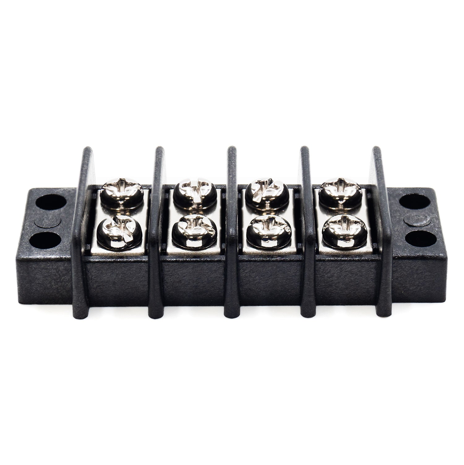 TB18-4P - Barrier Strip Terminal Block, Terminal Strip, 4 Pole, Double Row, 20A, 300V, UL Approved, 1 Piece