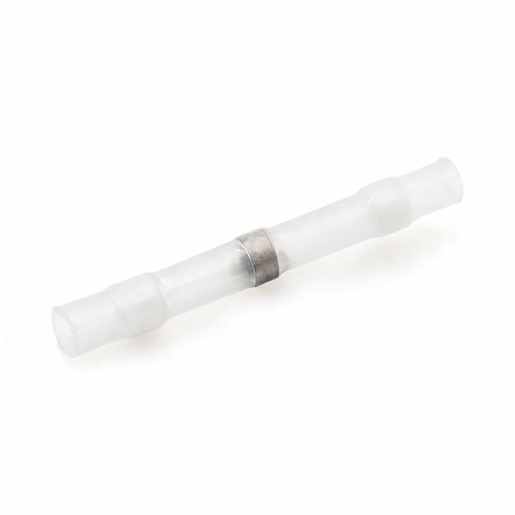 PSST101 - 26 to 24 AWG Heat Shrink Solder Sleeves, No Printing, White, 25 Pieces