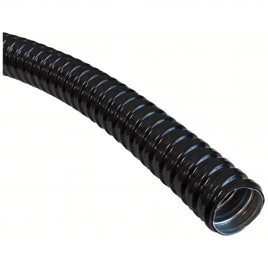 2-1/2" Flexible Conduit, PVC Coated Steel, Black, UL Approved, 50ft - GFC-408