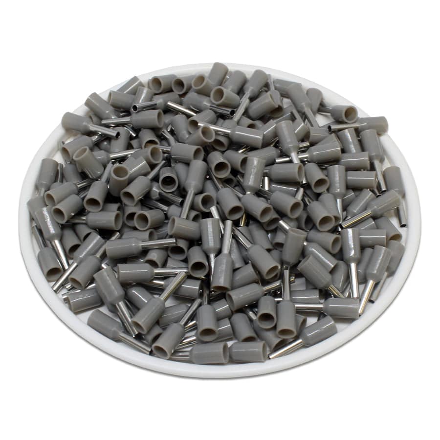 AD07506 - 20 & 18 AWG Insulated Punteras, 6mm Pin, Gris, UL Recognized, 500 piezas