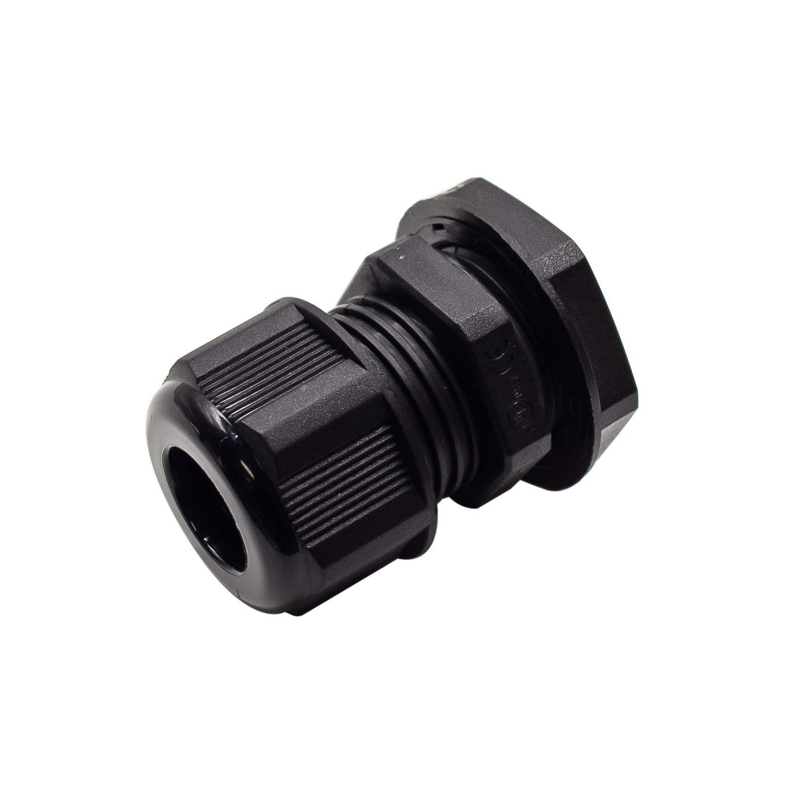 M2014B - M20 x 1.5mm Metric Thread Nylon Cable Gland, Black, Range: 3/8" to 9/16", UL Listed, IP68, IP69K - 1 Piece