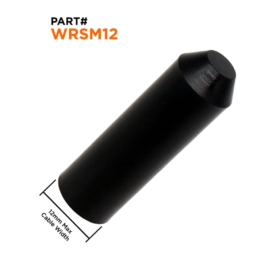 WRSM12 - 1/2" Termorretráctiles End Cap, 3:1 Relación de contracción, Adhesive Lined, UV Resistant, 1 pieza