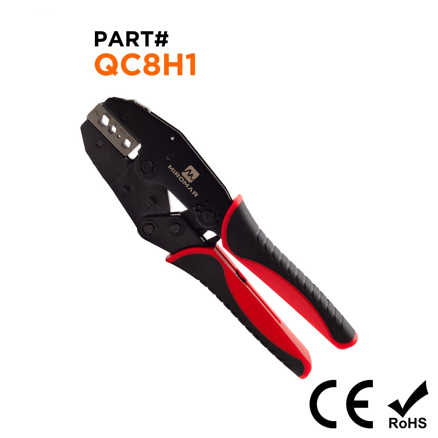 Quick-Change Tool & Die Set for RG Type Coaxial Cables (.255/.187/.068/.213 RG58/59/62/174) - QC8H1
