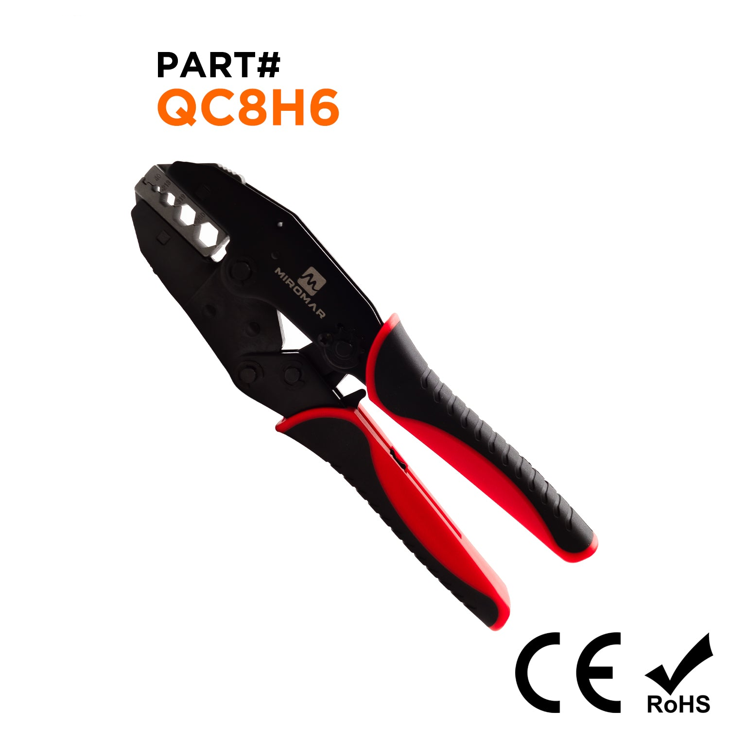 De cambio rápido Juego de herramienta y matriz para RG Type Coaxial Cable (.100/.213/.319/.360 RG58/59/6) - QC8H6