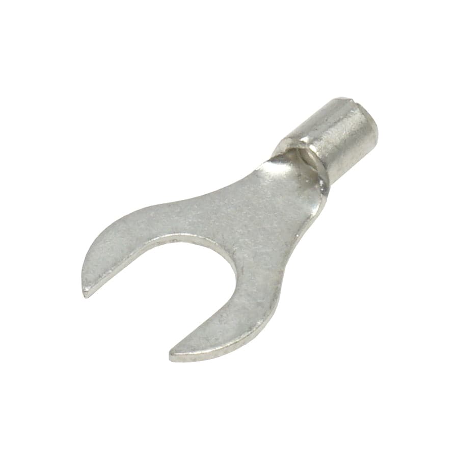 ANB2-6 - 16 to 14 AWG Non Insulated Fork Terminals, 1/4" Stud, UL Recognized, 100 Pieces