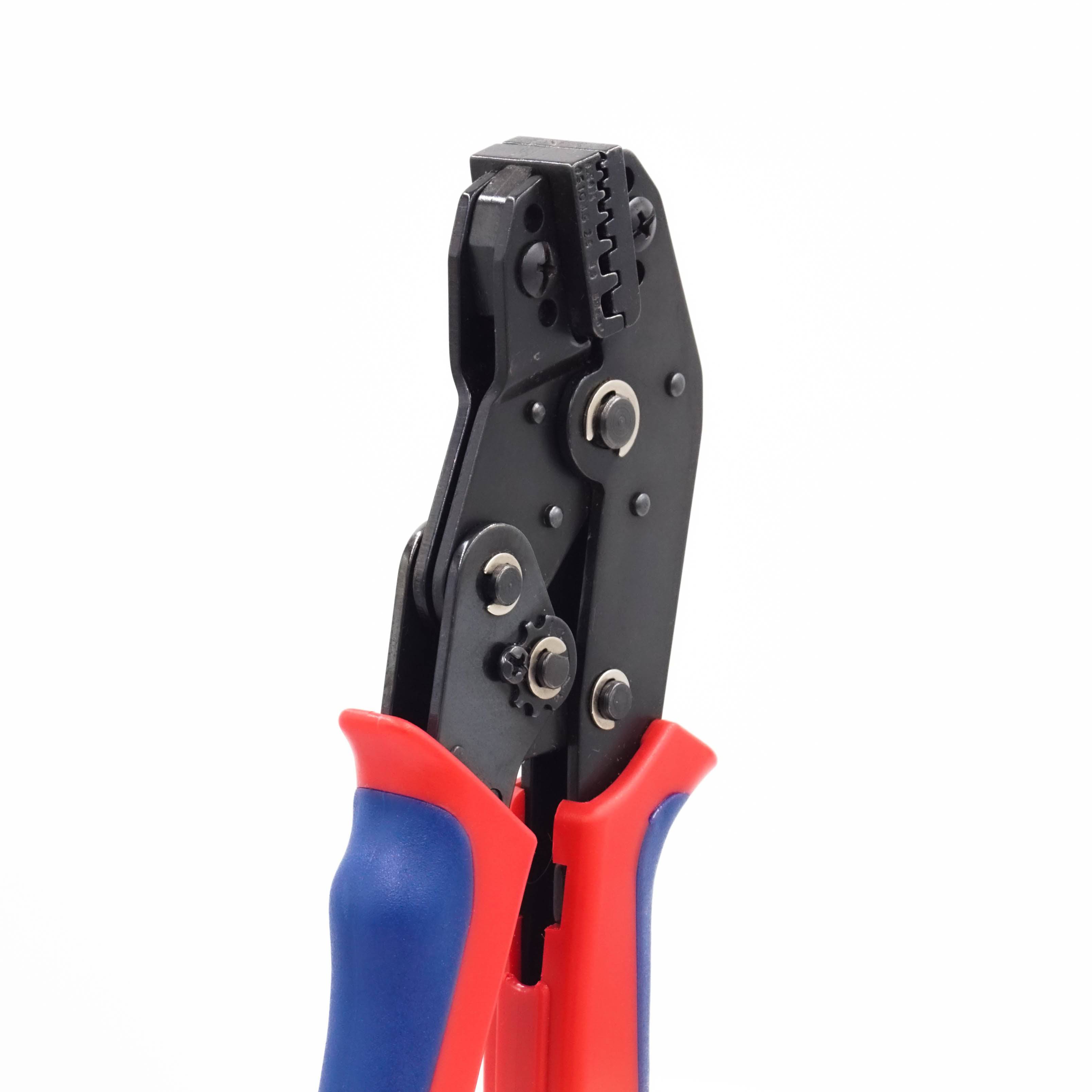 FD2410N-20 - 24 a 10 AWG Herramienta de crimpado para punteras, Side Load, XL Longitud Crimp, Trapezoidal Perfil, 1 pieza
