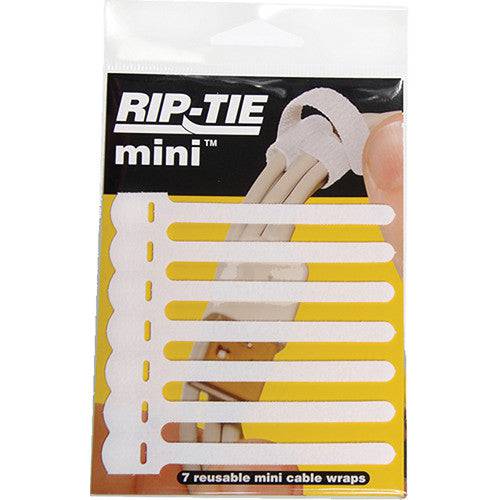 Q-35-007-W - Rip-Tie Mini - 1/4"x3-1/2" - 7-Pack - Blanco