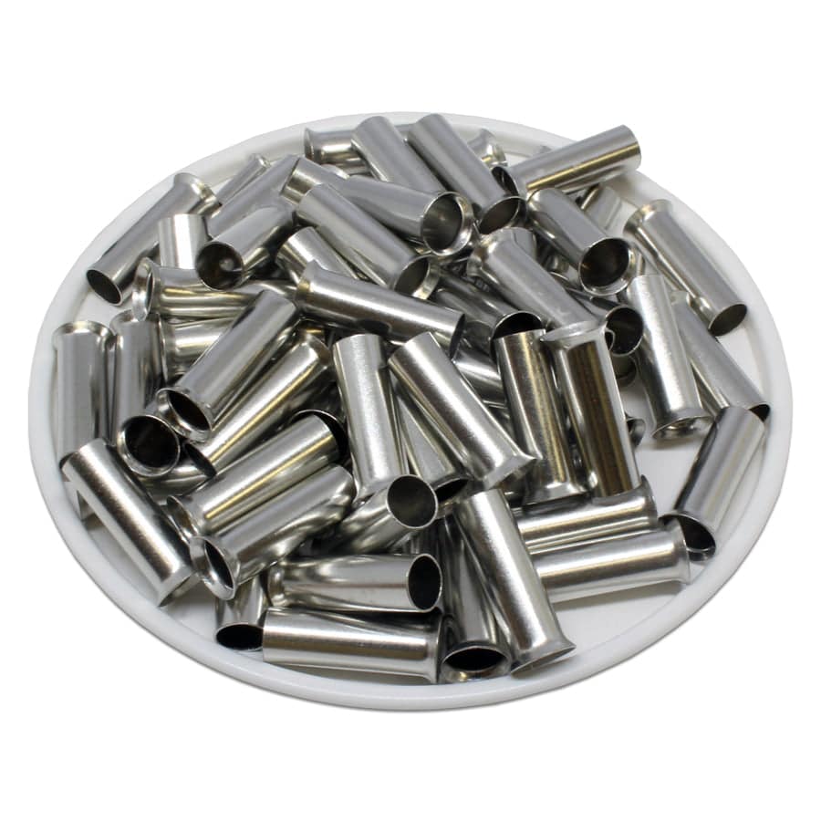 N100016 - 8 AWG Sin aislamiento Punteras, 16mm Pin, UL Recognized, 250 piezas