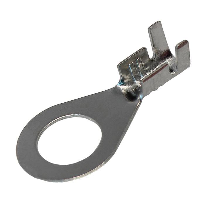 DJ431-8C-T - 16 a 14 AWG Terminales de anillo, 5/16" Orificio, Estañado Brass, Open Barrel, 100 piezas