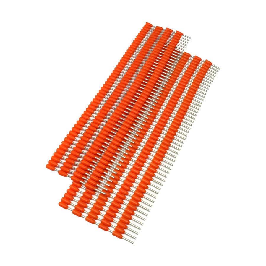 SW05008 - 22 AWG Strips of Insulated Wire Ferrules, 8mm Pin, 500 Pieces