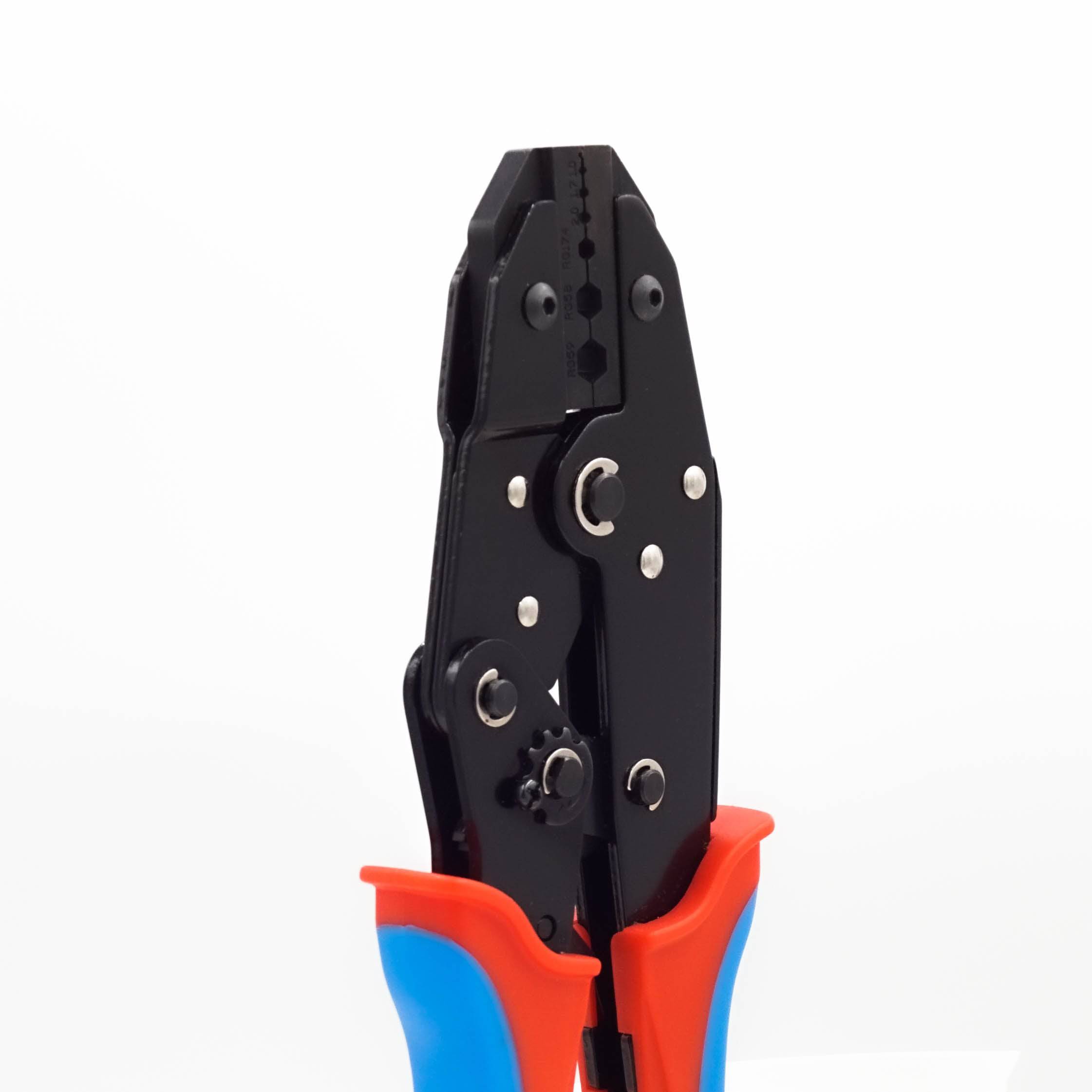 FDT1008121 - Coaxial Crimper - Range: 6.5mm (.256"), 5.4mm (.212"), 3.25mm (.127"), 2mm (.078")