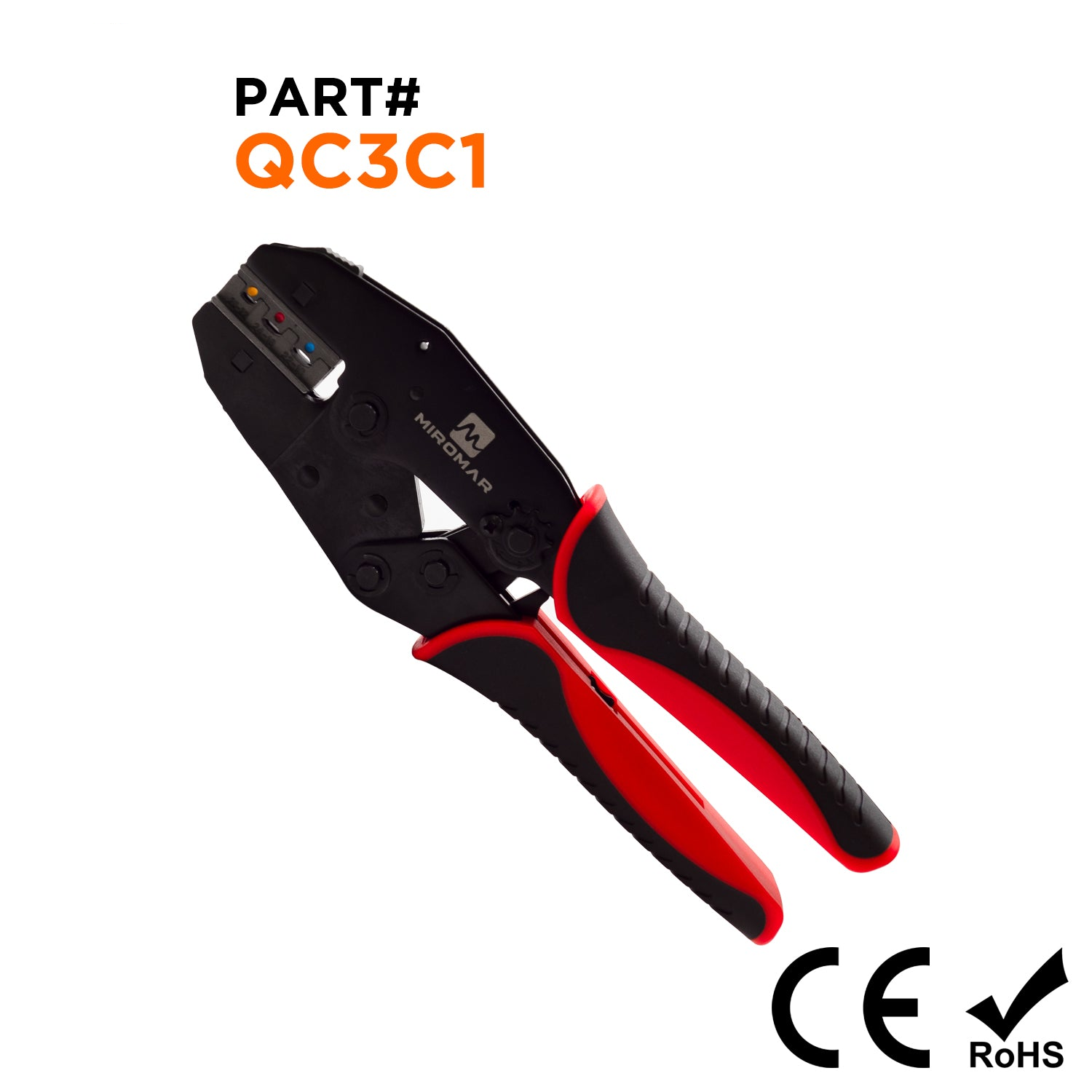 De cambio rápido Juego de herramienta y matriz para Insulated Terminales (26 a 16 AWG) - QC3C1
