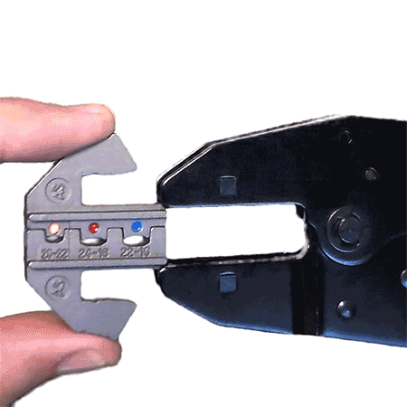 QCD2B1 - 4 AWG Wire Ferrules Quick Change Crimping Die Set, 1 Piece