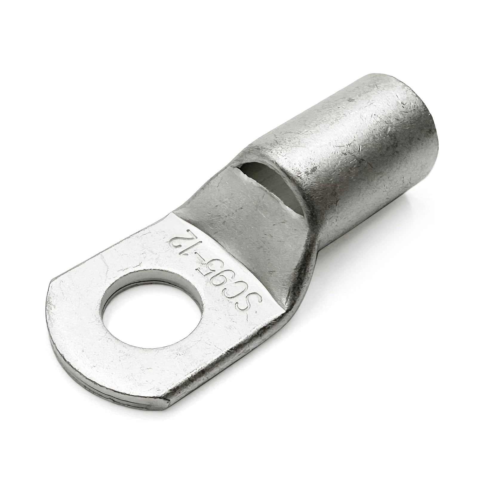 SCH9512 - 3/O AWG Sin aislamiento Tubular Ring Lugs, 1/2" Orificio, 10 piezas