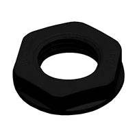 M12B-LN - M12 Thread Nylon Lock Nut for Metric Cable Glands, Black, UL Approved, 1 Piece