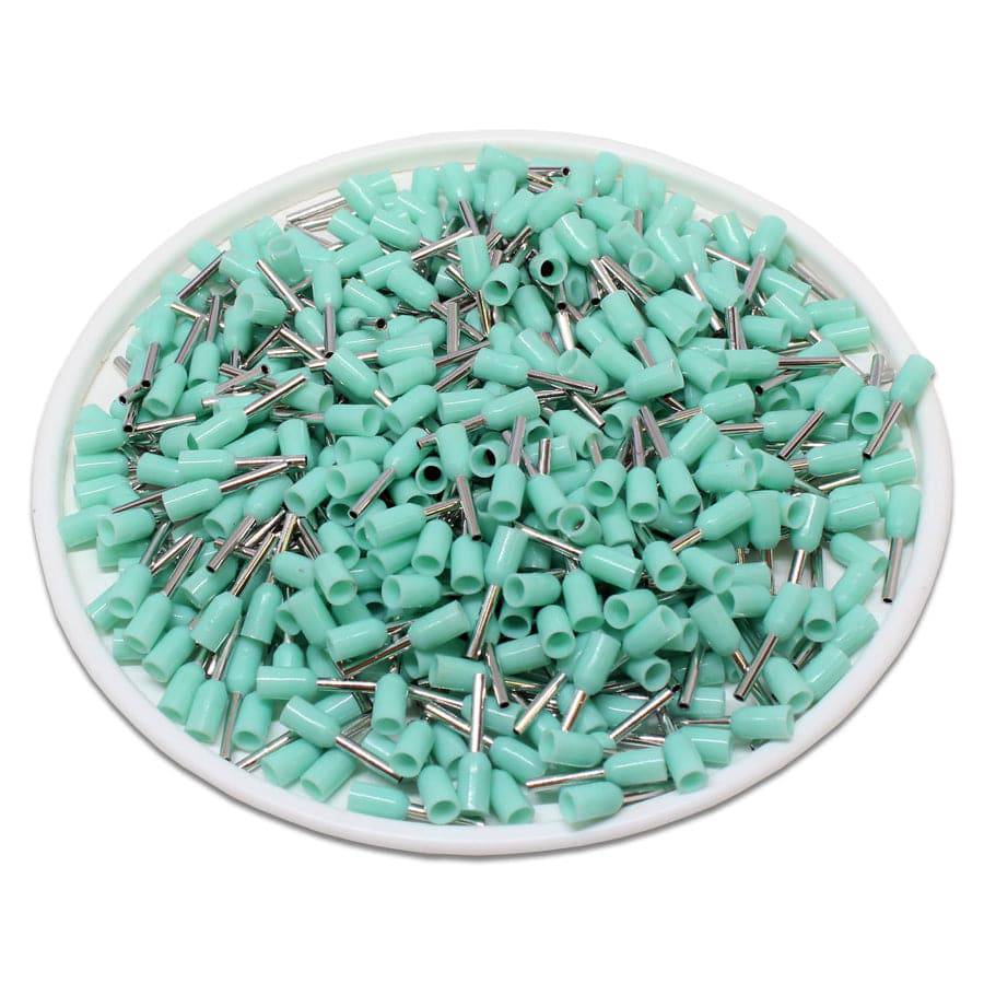 AW03406 - 22 & 24 AWG Insulated Punteras, 6mm Pin, Turquoise, UL Recognized, 500 piezas