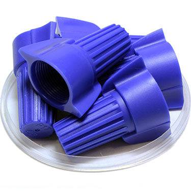 FD17DWN - Double Wing Twist-On Wire Cap Connectors, 12-6 AWG, Blue, 25 Pieces