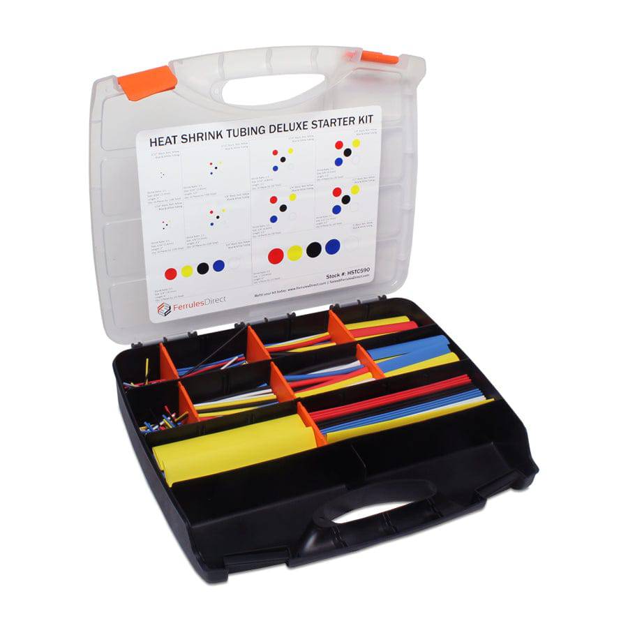 HSTC590 - 2:1 Ratio Deluxe Termorretráctiles Kit (Variety) - 3/64" a 1"