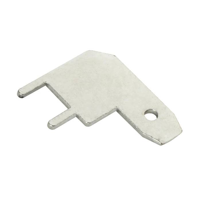 DJ613L-4.8x0.5(0.8)-T - Tin Plated Brass Quick Connect Male Solder Connectors, 4.8mm Tab, 100 pieces