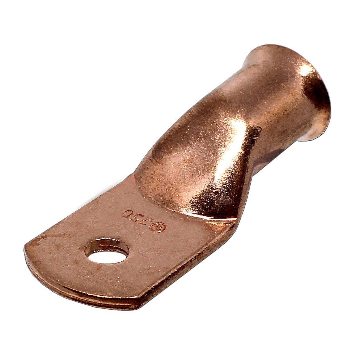 BCL250516 - 250 MCM De cobre Battery Cable Lugs, Terminal Lugs, 5/16" Orificio, 1 pieza