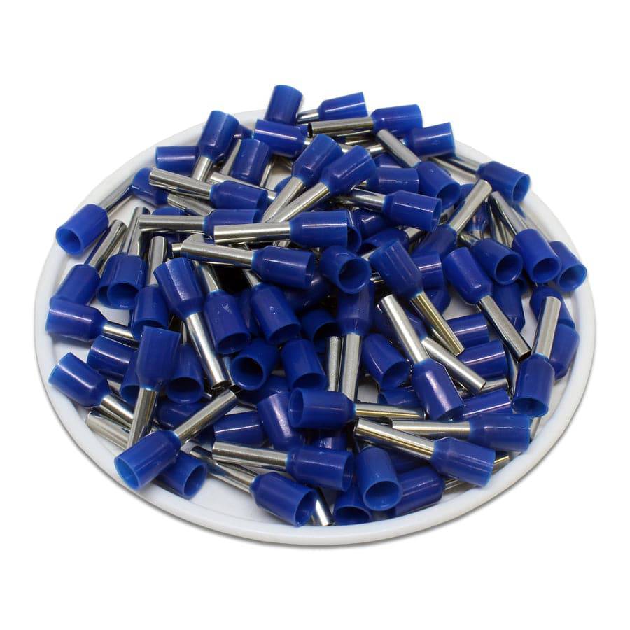 AW25010 - 14 AWG Insulated Punteras, 10mm Pin, Azul, UL Recognized, 500 piezas