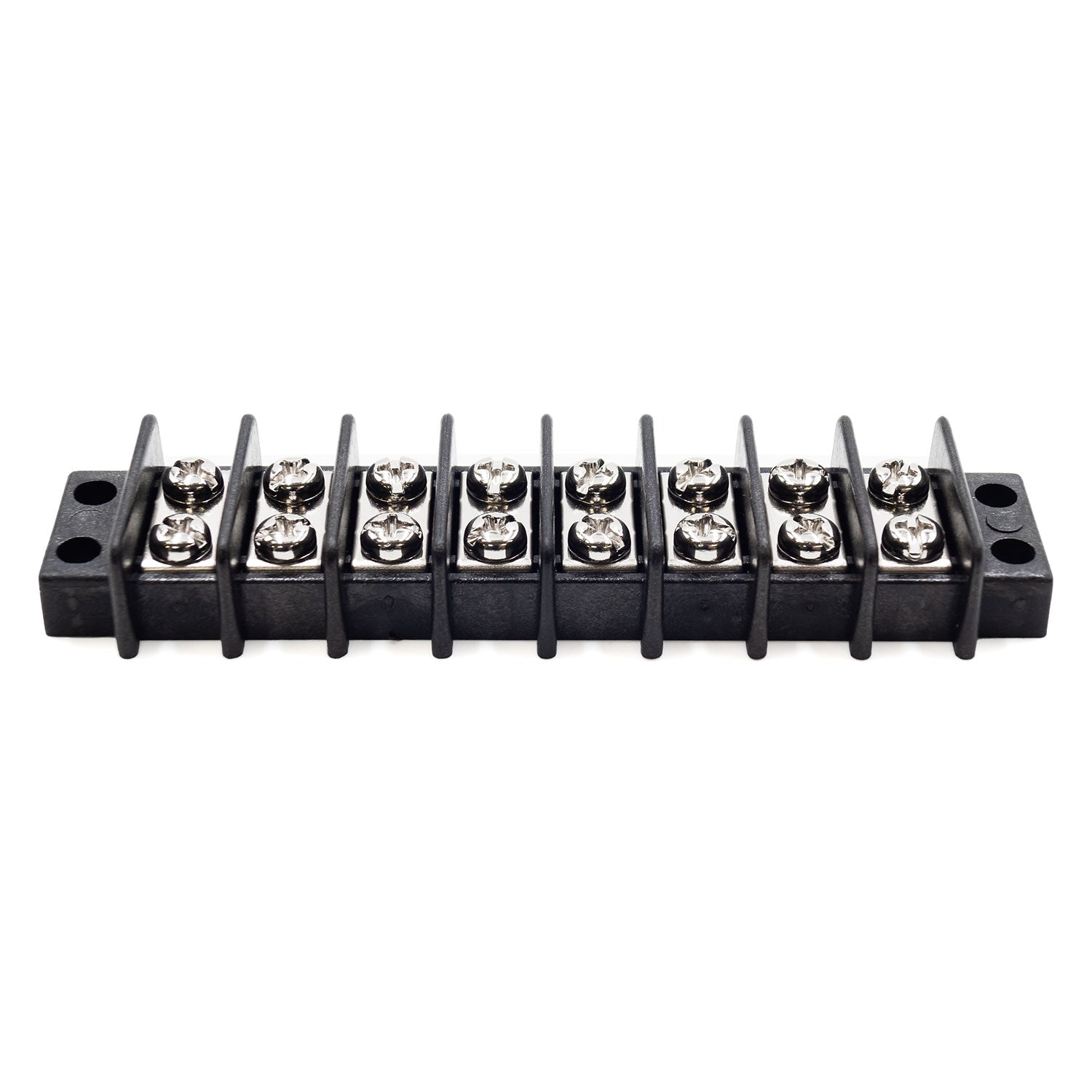 TB18-8P - Barrier Strip Terminal Block, Terminal Strip, 8 Pole, Double Row, 20A, 300V, UL Approved, 1 Piece