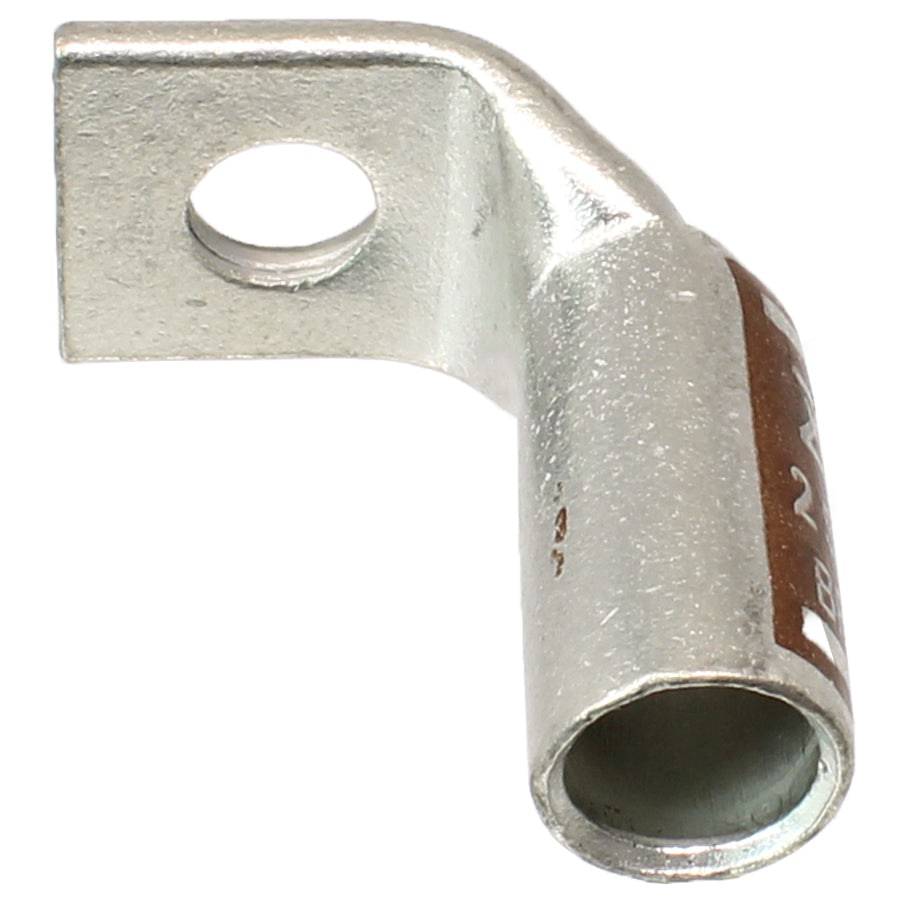 SBF214 - 90 Degree Barril corto Terminal de compresión - 2 AWG - 1/4" Orificio
