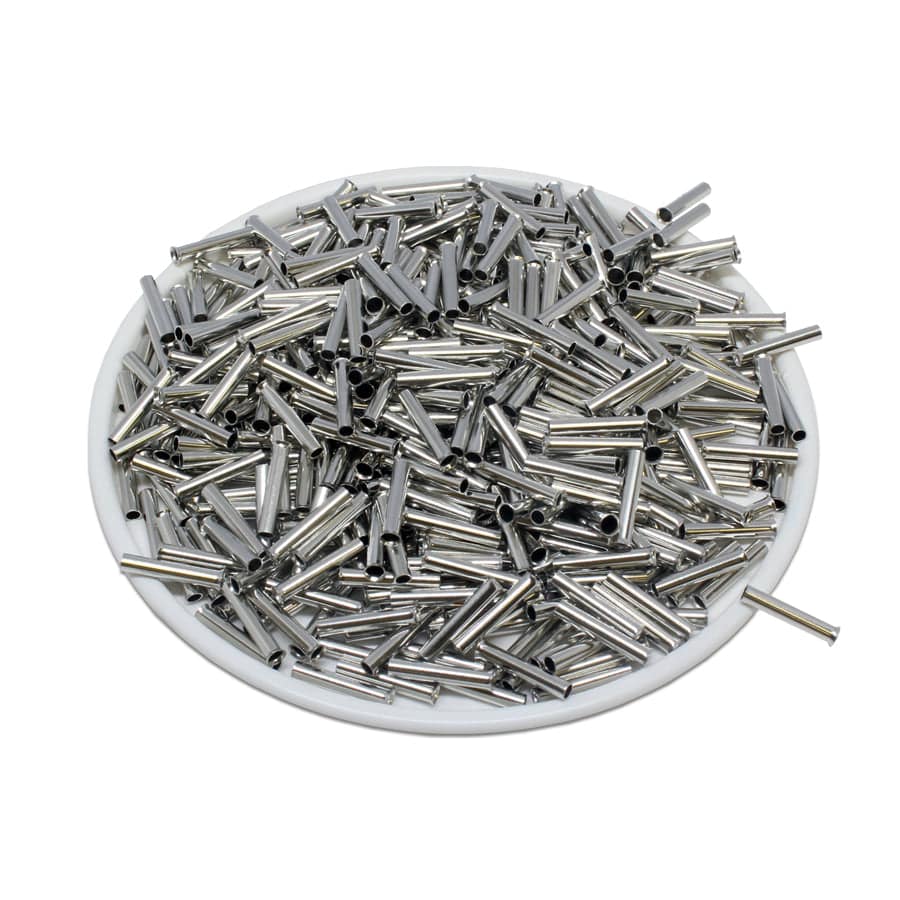 N10010 - 18AWG Sin aislamiento Punteras, 10mm Pin, UL Recognized, 1000 piezas